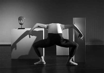 B&W photo of human body